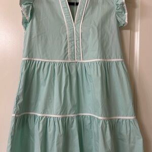 Women’s Robin Blue Ruffle Sleeve Dress lg